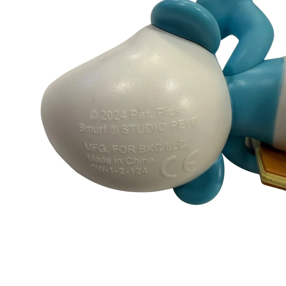Brainy Smurf Figure‎ Studio Peyo 2024 BKC Burger King Toy Blue White 4